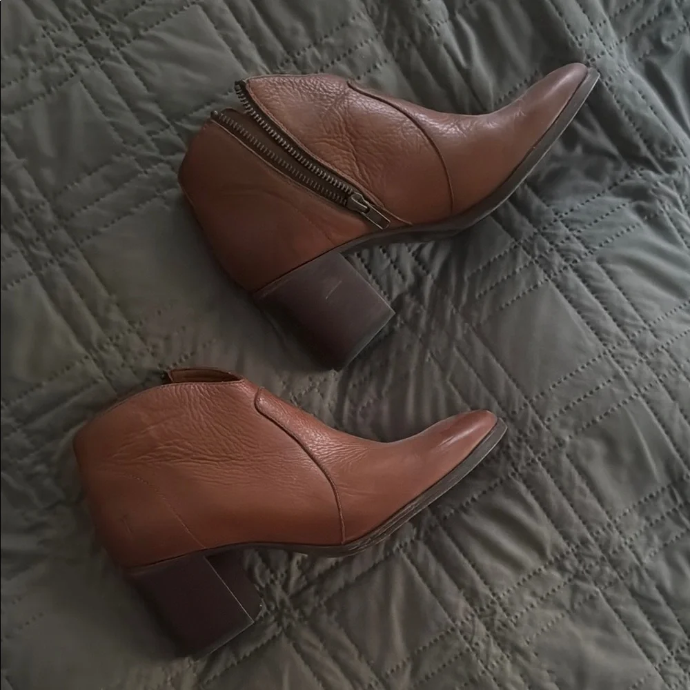 Frye Brown Leather Ankle Boots - Picture 12 of 13